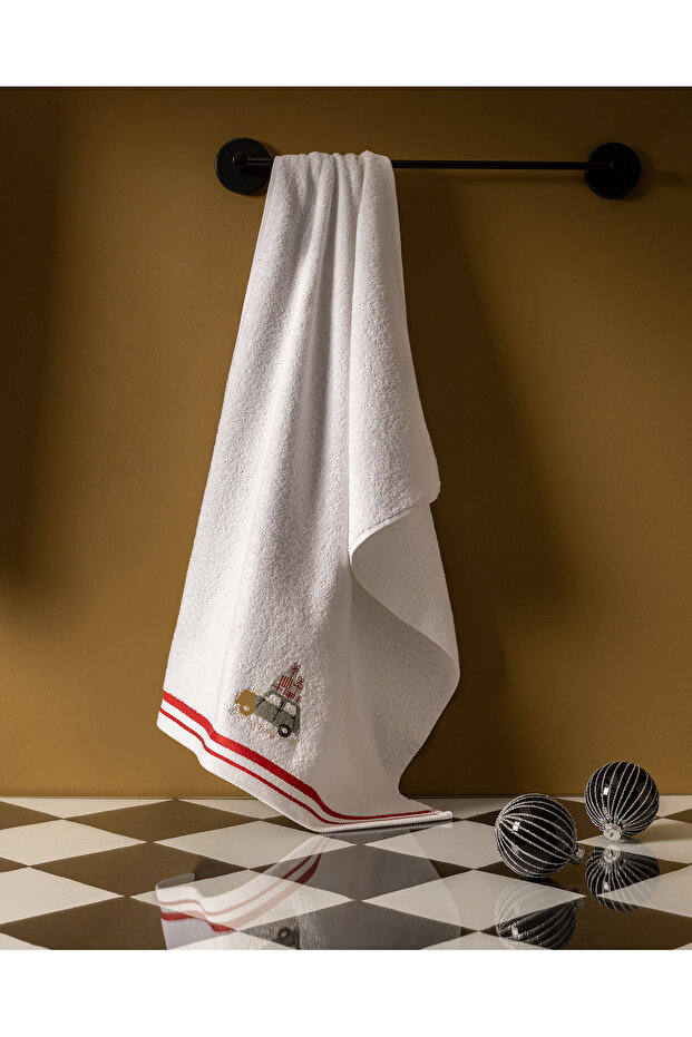 Maureson 100% Cotton Face Towel - White - 50X70 cm
