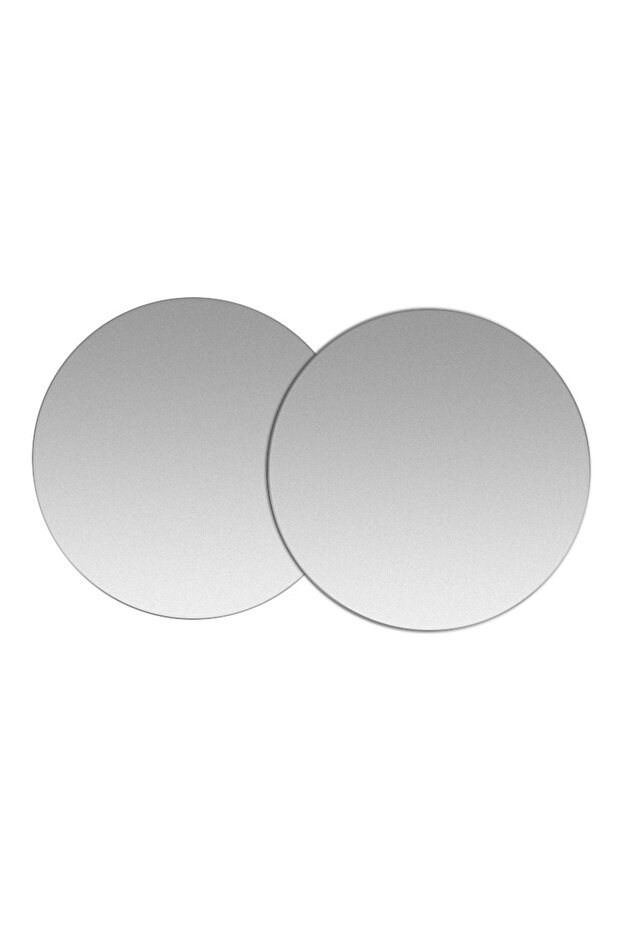 2pcs Silver Round Metal Plate For Magnetic Car Phone Holder Universal Iron Sheet Disk Sticker Mount
