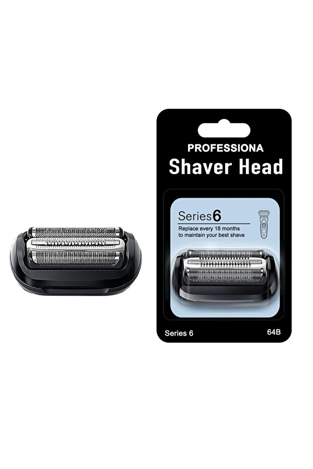 64B Replacement Head Compatible with Braun Series 6 Shaver 6120s, 6140cs, 6172cc, 6175cc,5018s, 5...