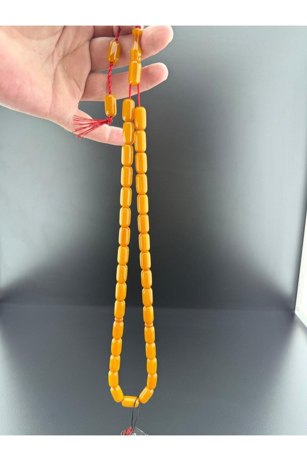 Custom-Made Faturan Sıkma Amber Prayer Beads (9-16 mm) Signed by Master H. Ayhan