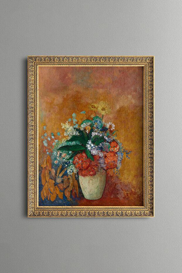Flowers in a Vase - Vintage Patterned Painting - Fine Model