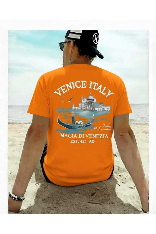 Venice Italy Printed Cotton T-Shirt