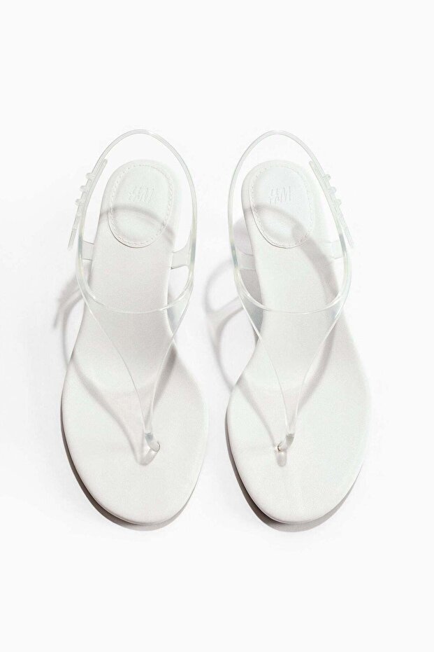 Kitten-heeled sandals