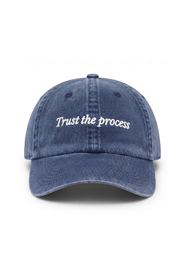 قبعة بيسبول مطرزة قابلة للغسل بعبارة "Trust the Process" / قبعة بيسبول مطرزة قابلة للغسل بعبارة "Trust the Process"
