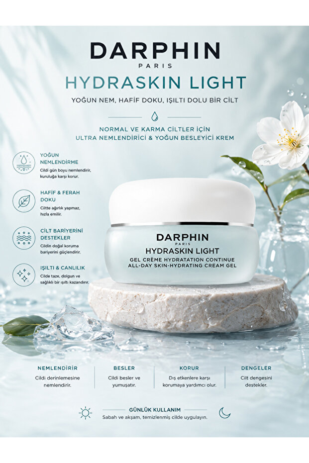 Hydraskin Light Moisturizing Cream That Supports the Skin Barrier 30ml - Lightly Textured and Intensive