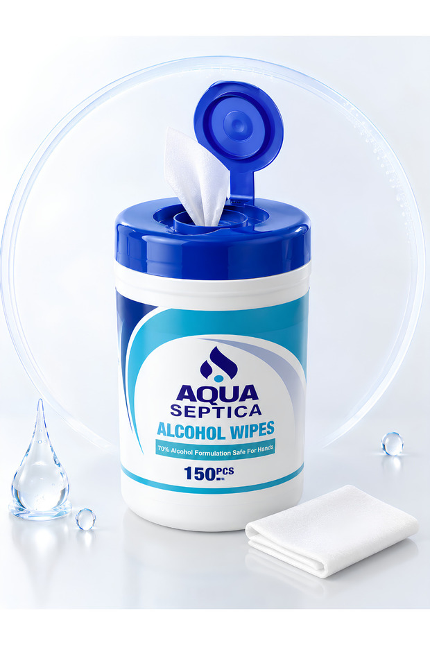 70% Alcohol Wipes 150 Pieces 14X16 cm Daily Hygiene Wipes Alcohol Pads Multi-Purpose Sterile Phone Keyboard Skin Cleaning Wipes Swap