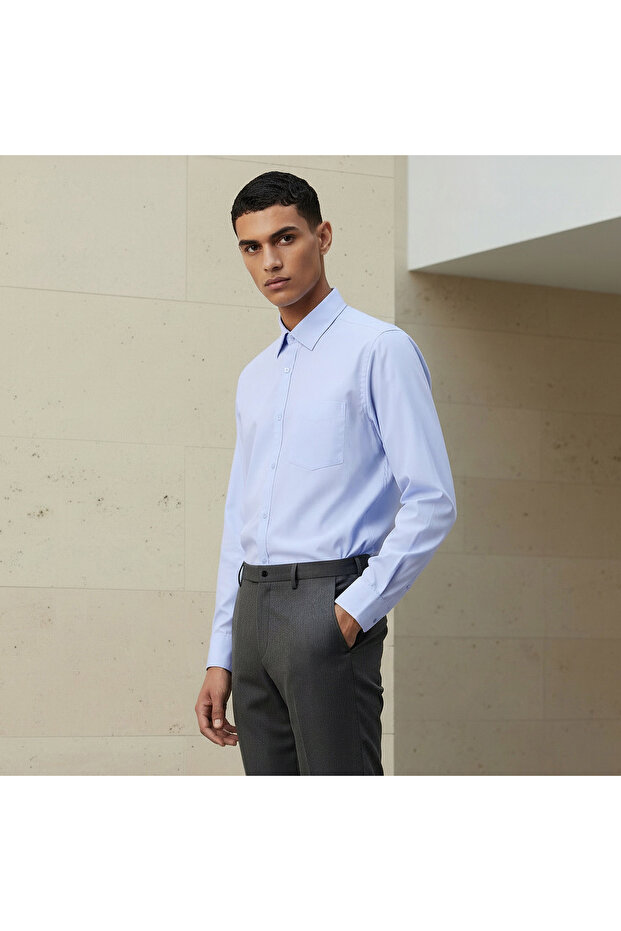 Men Regular Fit Collared Philaphil Long Sleeves Shirt