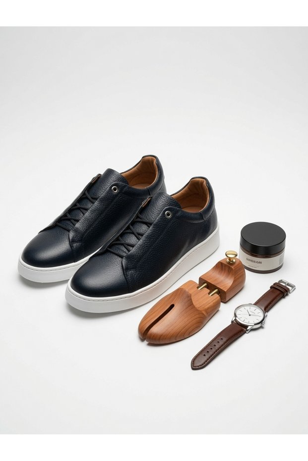 -Genuine Leather Men's Casual Shoes