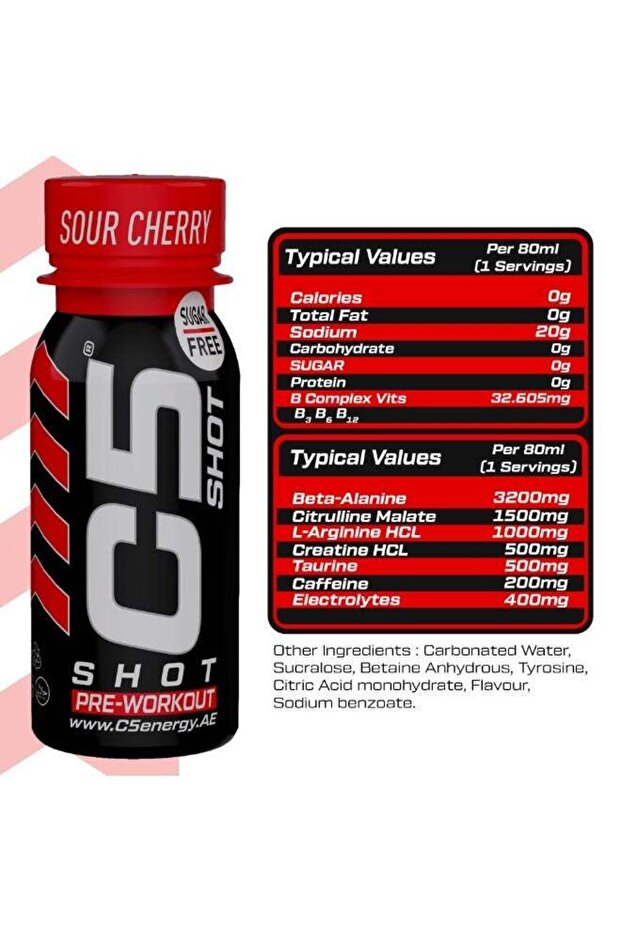 PRE-WORKOUT PUMP SOUR CHERRY 77ML:4947