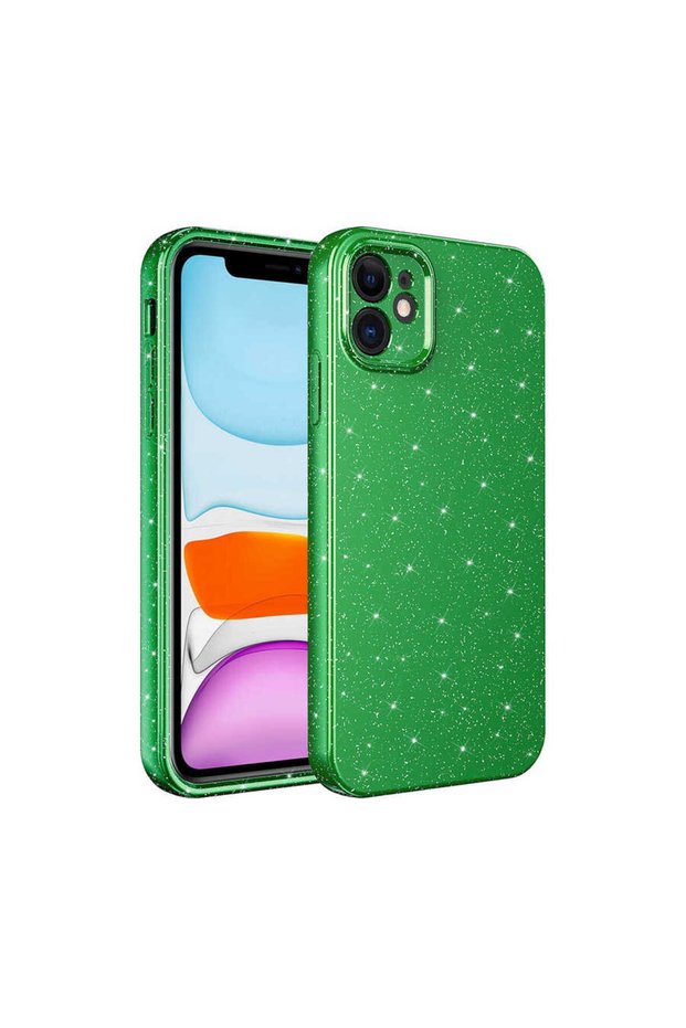 iPhone 11 Case with Camera Protection, Glittery Silicone, Superior Protection