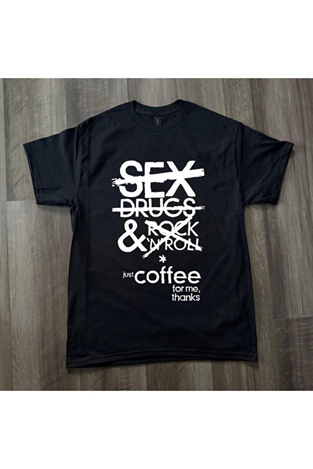 Just Coffee Printed Unisex Oversize T-Shirt