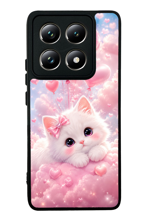 Xiaomi Mi 14t Pro Cupid Cloud Kitty Design Glossy Phone Case