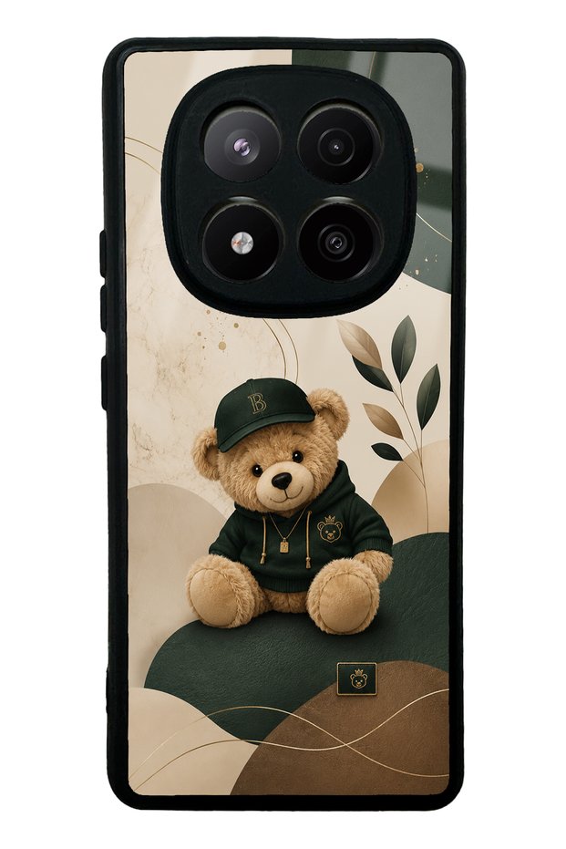 Xiaomi Redmi Note 14 Pro Plus Forest Teddy Design Glossy Phone Case
