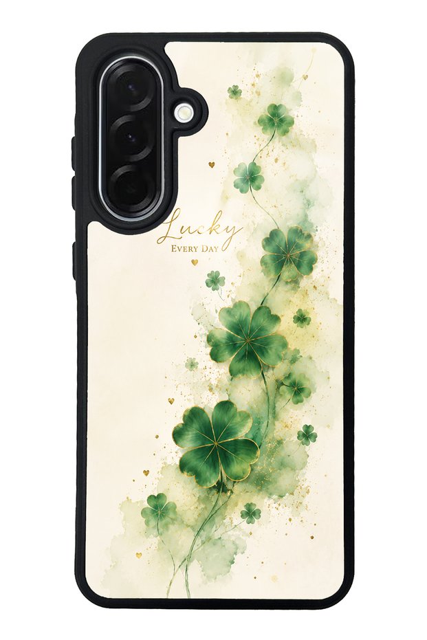 Samsung A36 Lucky Clover Whisper Design Glossy Phone Case