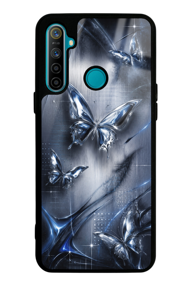 Realme 5I Midnight Chrome Butterfly Design Glossy Phone Case