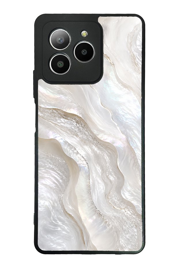 Omix X7 Ivory Pearl Flow Design Glossy Phone Case