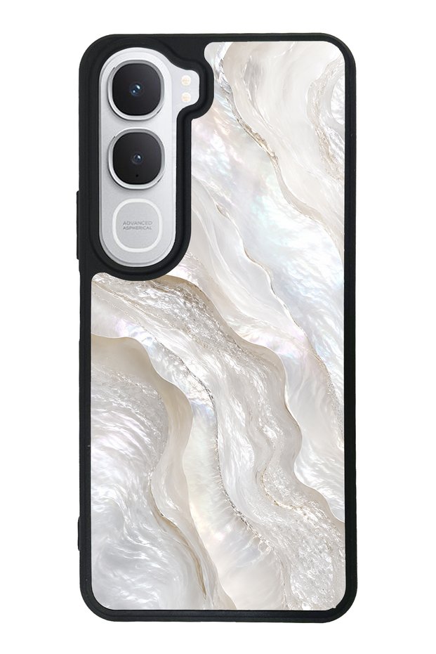 Vivo Y31 Ivory Pearl Flow Design Glossy Phone Case