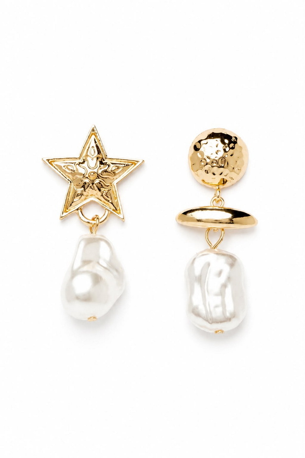 Women's Earrings Vip Series Star Dangle Pearl Earrings