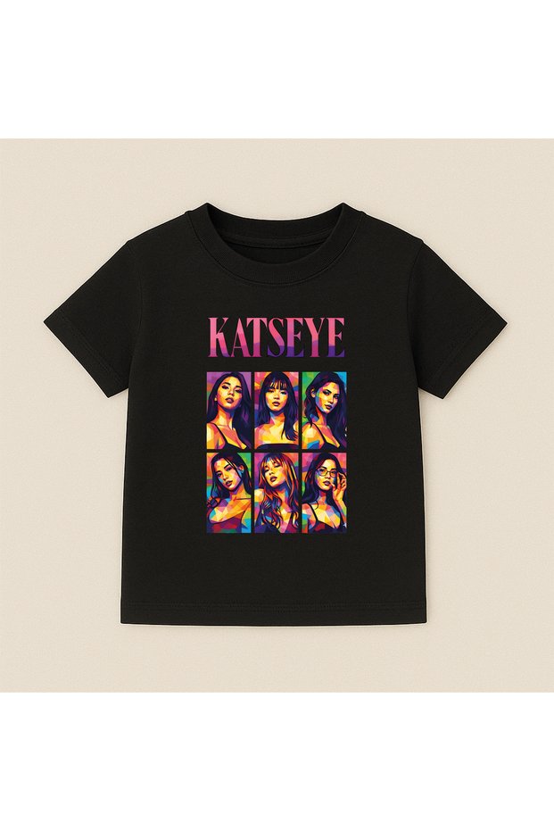 Katseye Printed Crew Neck Cotton Short Sleeve Kids & Youth T-Shirt