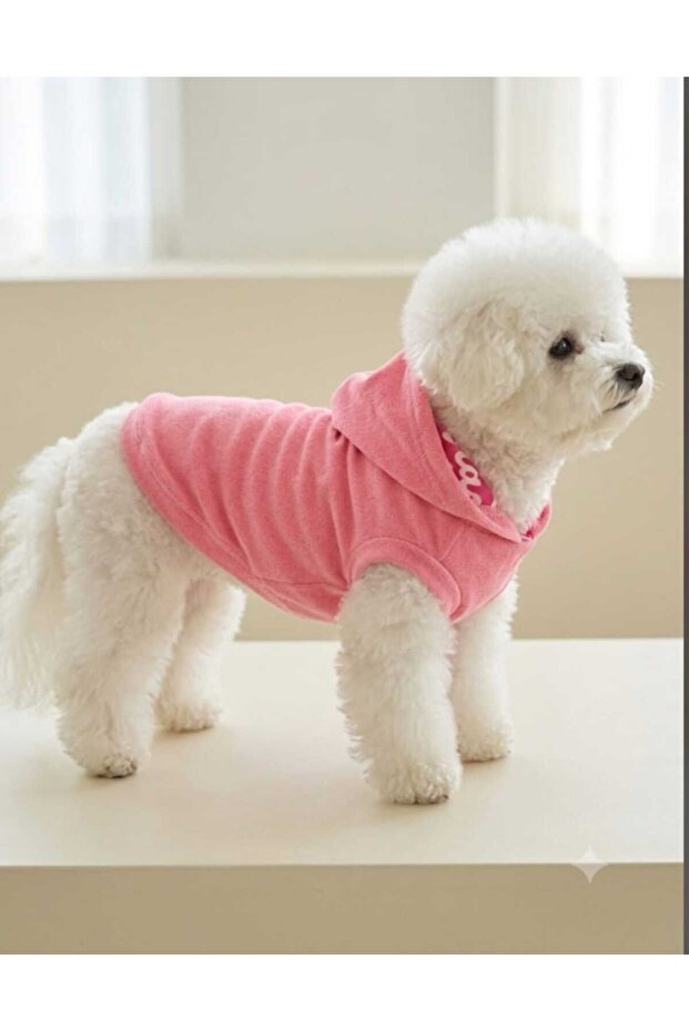 Cat Dog Outfit Soft Pink Cardigan