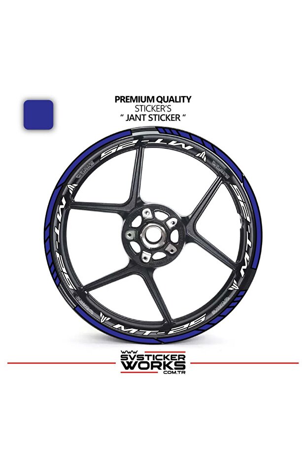 Yamaha mt-25 wheel rim sticker and interior text printed decal sticker model - premium quality