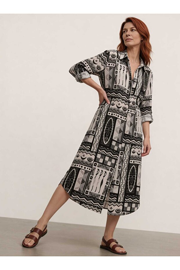 Viscose Shirt Dress Hakuna Matata