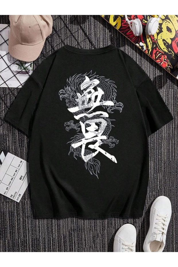 Calle Unisex Colorful Oversize Printed T-Shirt Streetwear Comfortable Fit Daily Premium