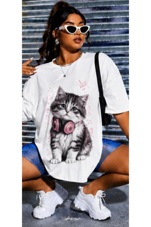 Calle Unisex Colorful Oversize Printed T-Shirt Streetwear Comfortable Fit Daily Premium
