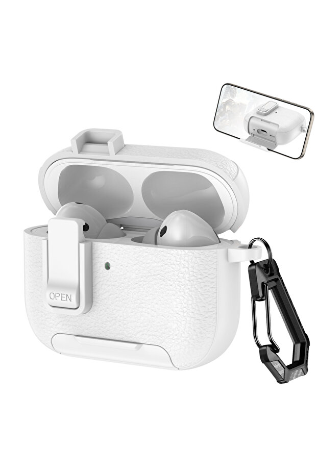 For Airpods Pro 3 white New Earphone Cover For AirPods Pro 3 3rd Generation Protective Case With Sec