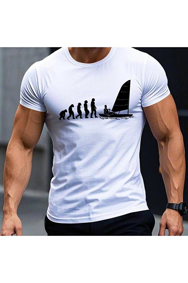 Evolution Sailing Men's Short Sleeve Summer T-shirt Top