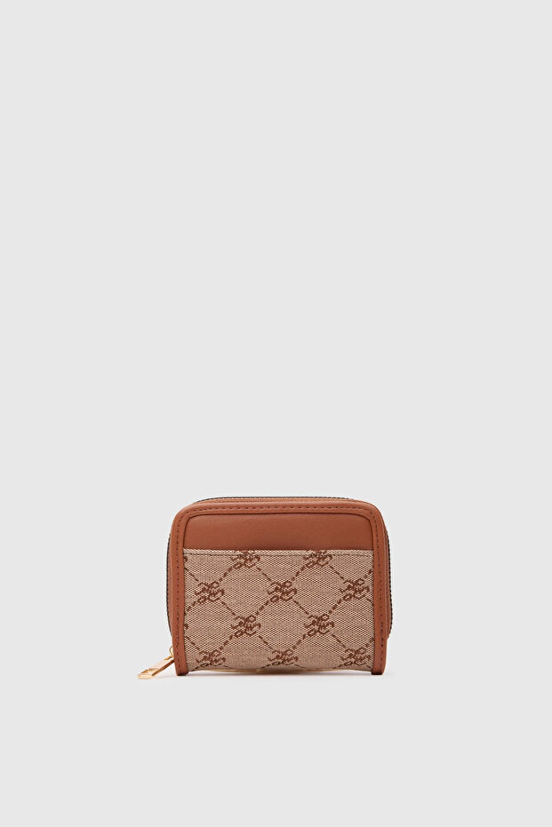 Bredo Patterned Wallet Brown