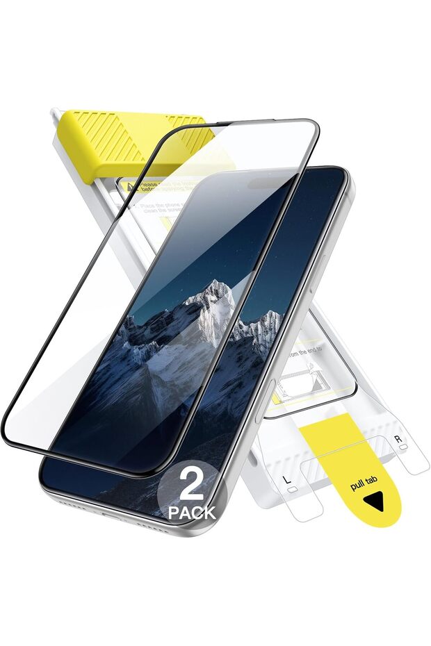Infinity Screen Protector for iPhone 17 Pro Max, 9H+ 3D Full Coverage Tempered Glass,