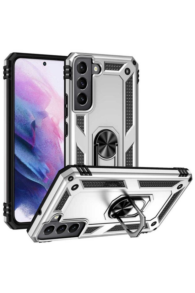 Galaxy S22 Plus Case Camera Protector Magnetic Stand Tank Protection Brsa