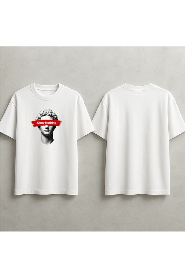 Obey Nothing Printed Oversized T-Shirt