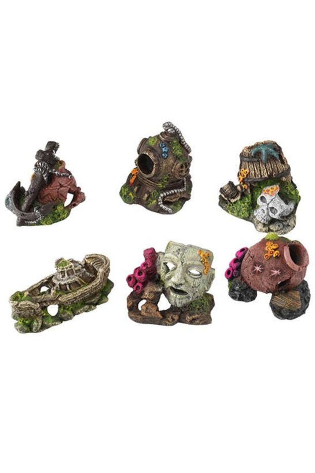 Miniature Mix Aquarium Decor 10cm Assorted