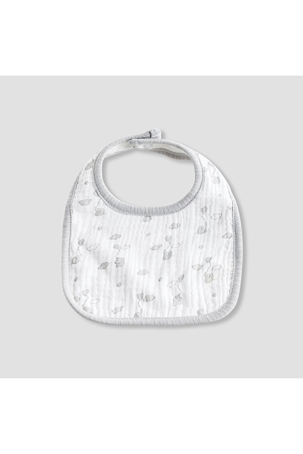 Baby Bib with Elephant Print