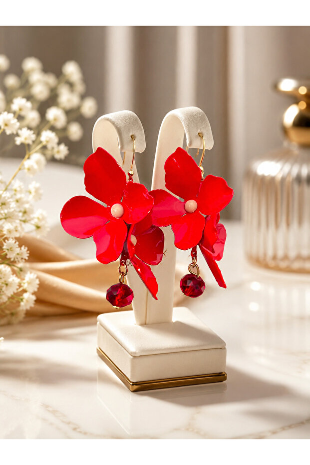 Flower Design Bijouterie Earrings
