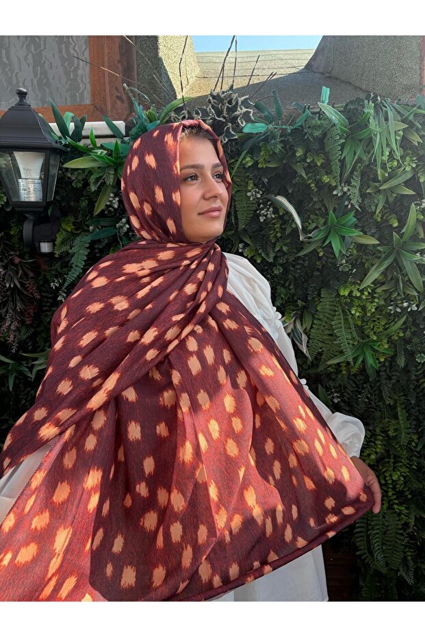 شال نسائي ناعم من القطن بنمط غزال سيلان