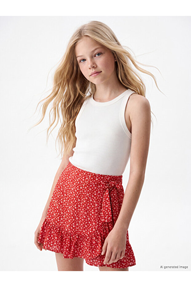 Sparkling Choices Zero Roba Collar Ribbed Girls' Undershirt from Shining Store