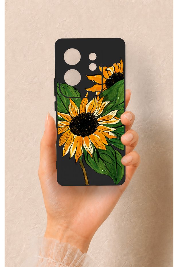 Infinix Zero 30 Compatible Silicone Case with Sunflower Pattern