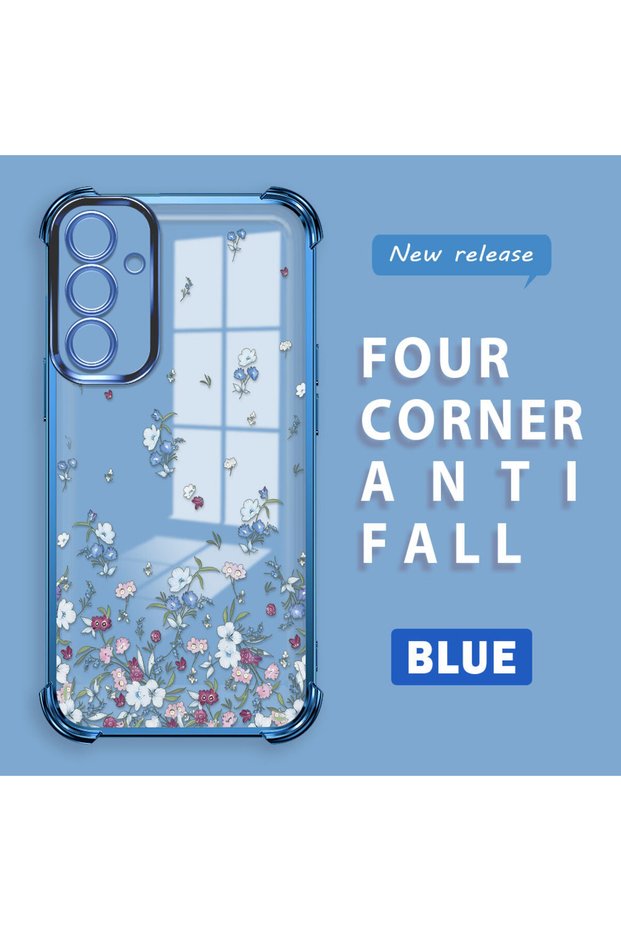 Samsung Galaxy A25 Compatible Transparent Back Four-Corner Reinforced Impact Protection Silicone Case