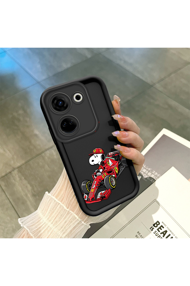 Tecno Camon 20 Pro 4g (Ck7N) Compatible Black Silicone Case Shockproof with Camera Protection