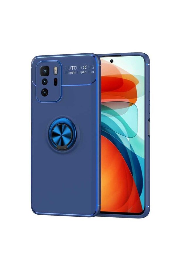 Silicone Ravel Cover with Rotatable Ring Stand for Xiaomi Poco X3 Gt Compatible Mobile Phone