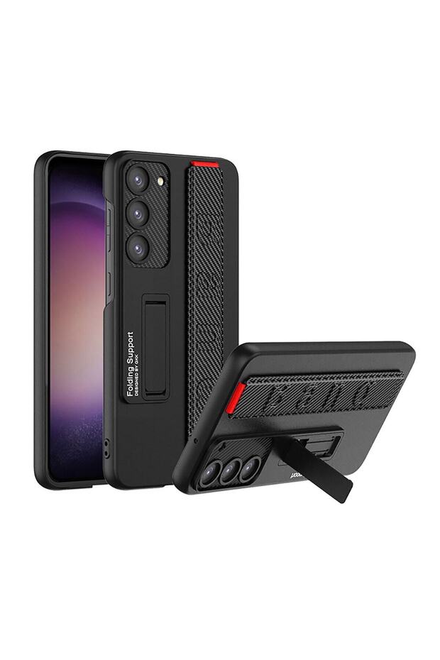 Compatible Case for Samsung Galaxy S23 Different Style Full Protection Band Cover with Hand Holder Which Can Be Stand