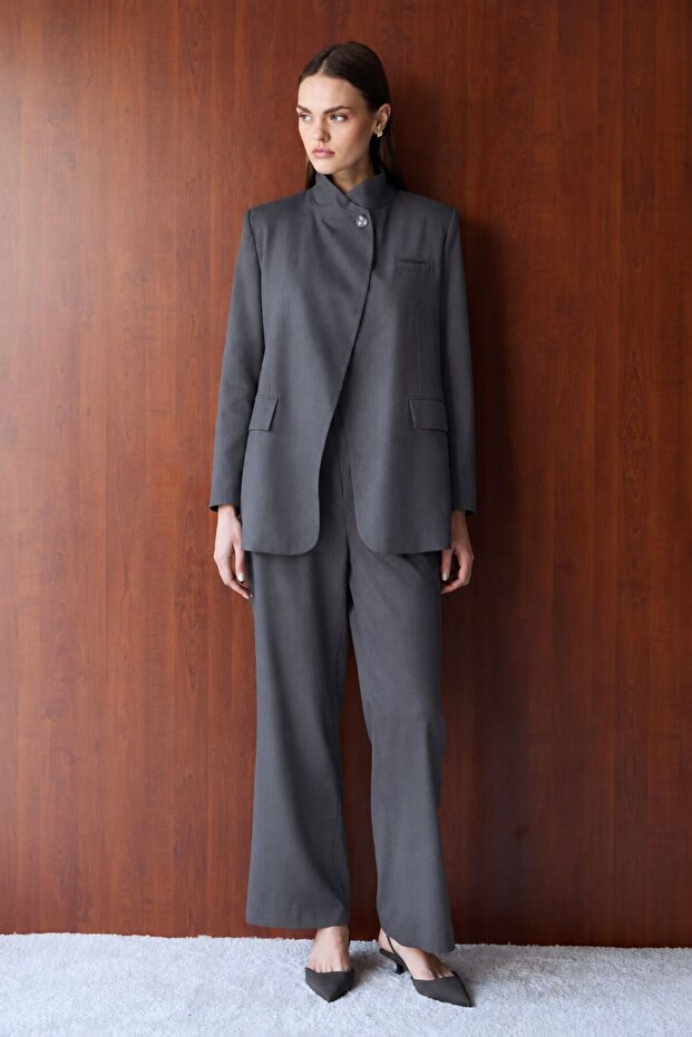 Polyviscon Jacketed Suit 2713 Anthracite