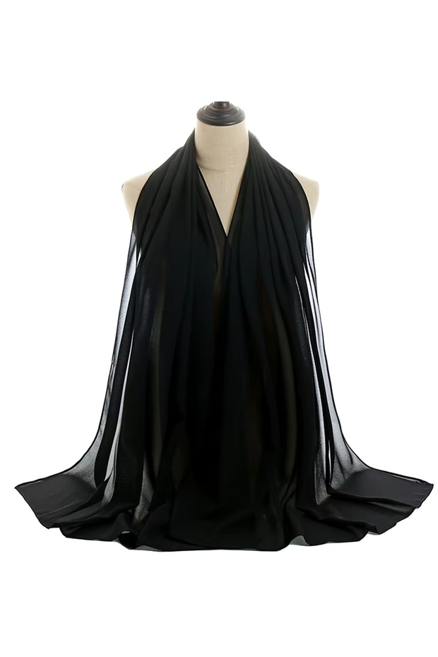 Dujalil Chiffon Lightweight Sheila & Hijab Scarf for Women Abaya, 200 x 70 cm, Indonesian Fabric