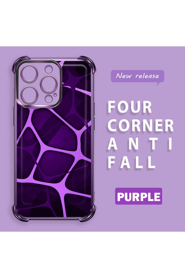 iPhone 14 Pro Compatible Transparent Back Four Corners Reinforced Impact Protection Silicone Case