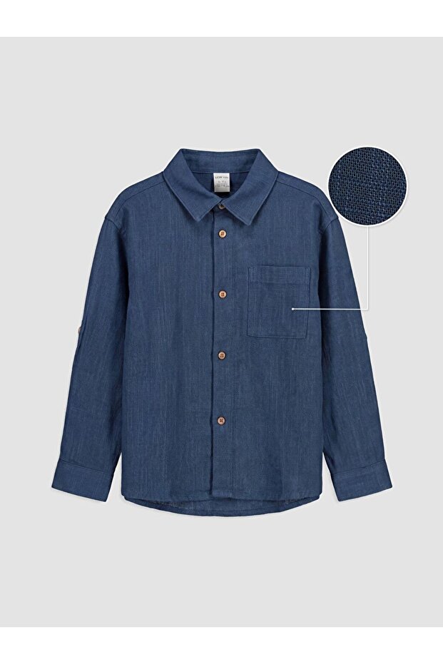 Lcw Kids Indigo Regular Fit Boys' Shirt
