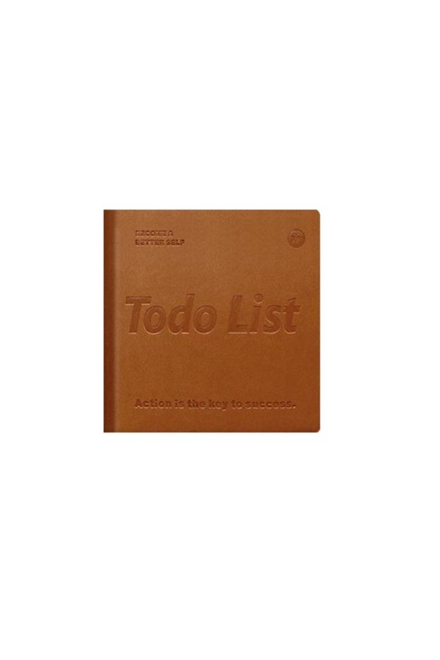 Brown Time Management 365 Day Planner Learning Schedule Portable To Do List Notebook Note-Taking Pla