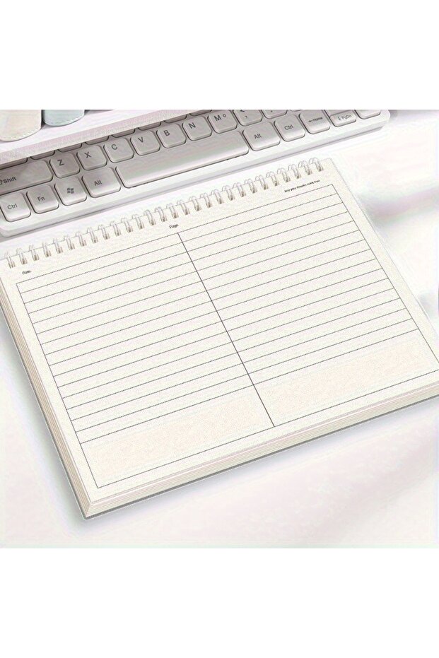 1PC B5 Flip-Top Spiral Notebook with Thick Lined Paper, Matte Cover & Page Dividers – Ideal for Coll